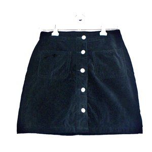 OLD NAVY KIDS, SIZE 8, BLACK BUTTON DOWN SKIRT